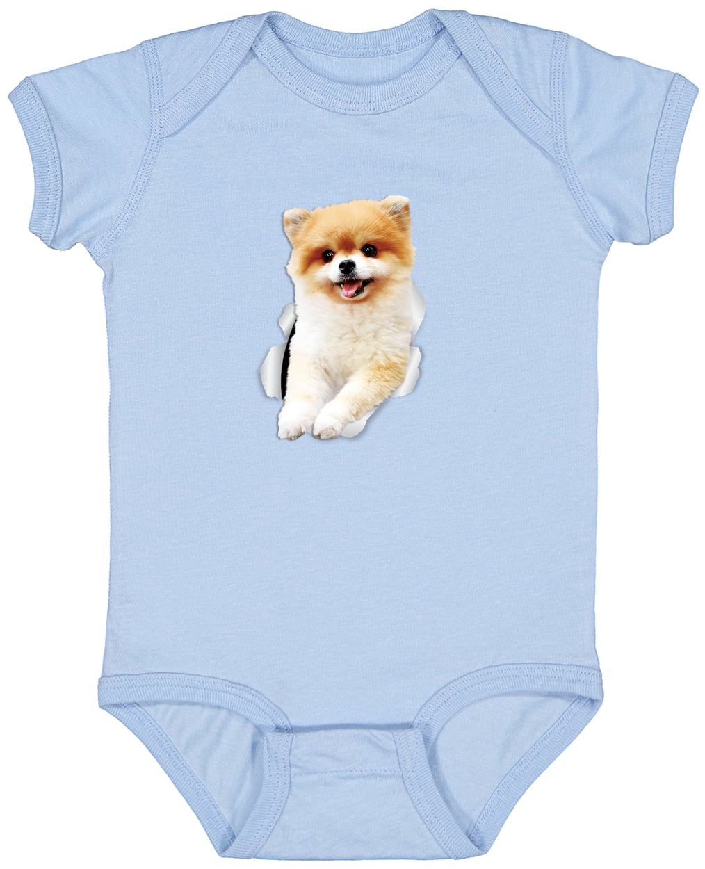 4424 Infant Fine Jersey Bodysuit - Light Blue