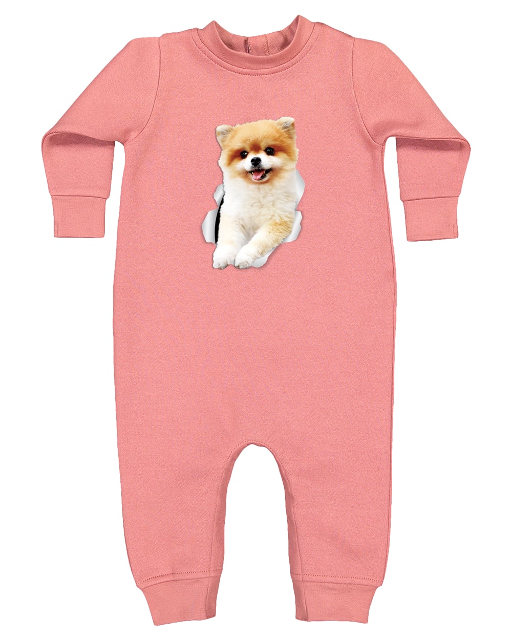4447 Rabbit Skins Infant Fleece One-Piece Bodysuit - Mauvelous