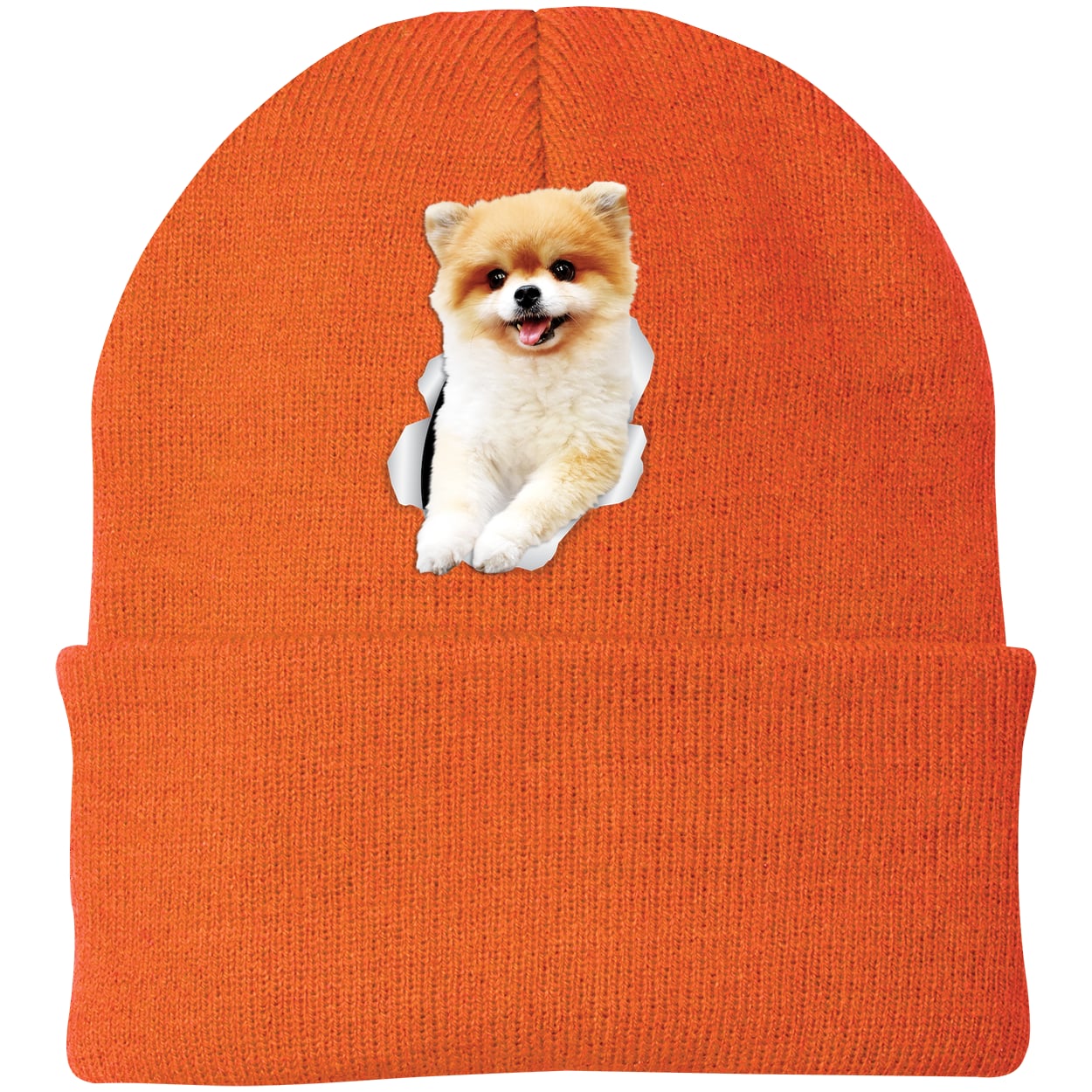 CP90 Port & Company Knit Beanie - Neon Orange