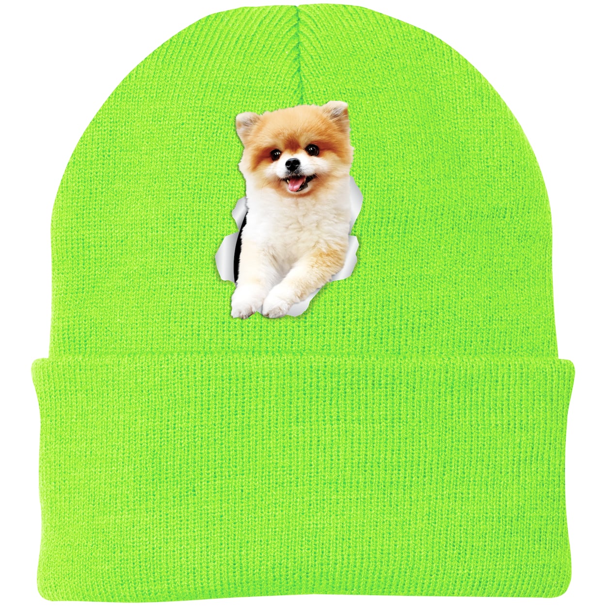 CP90 Port & Company Knit Beanie - Neon Green