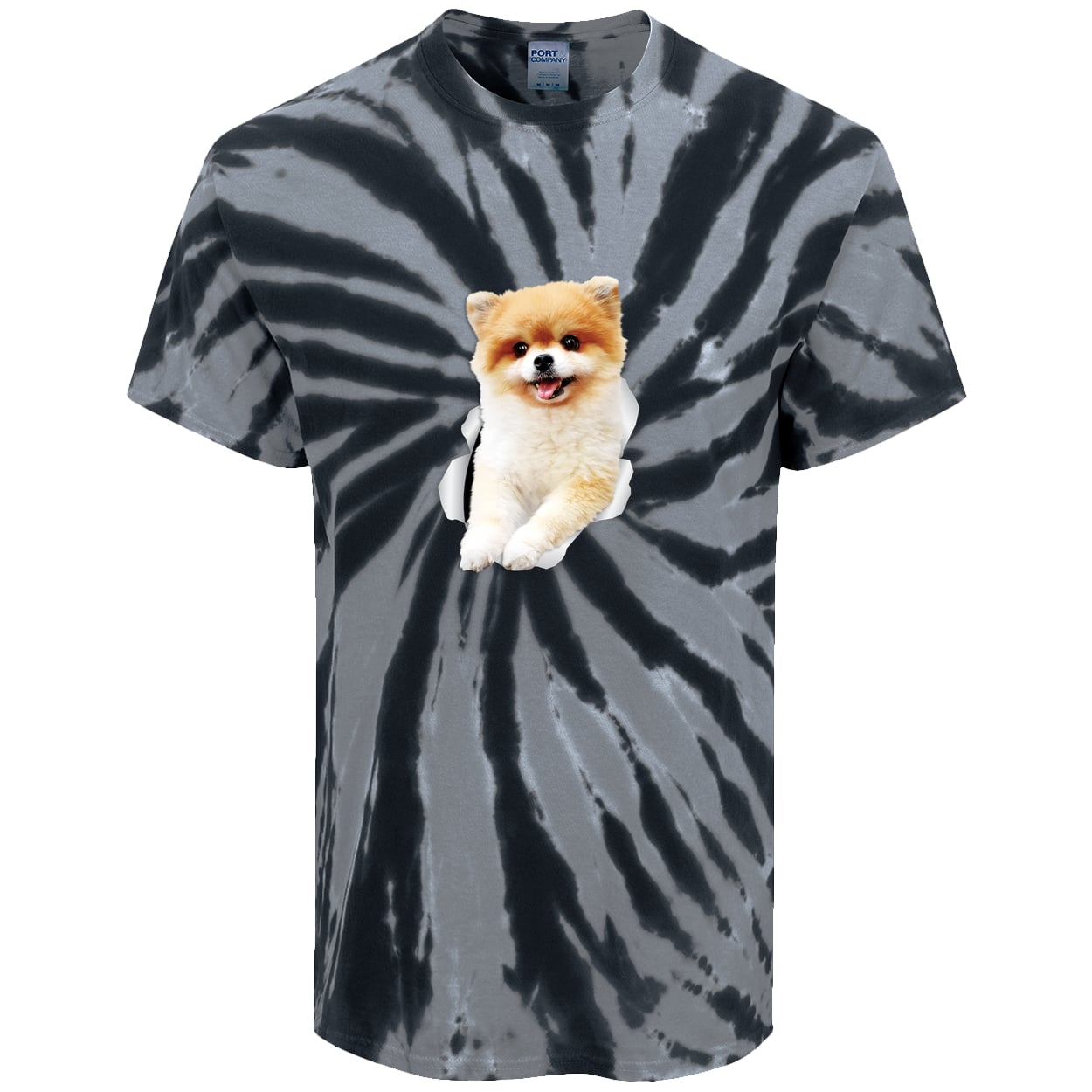 PC147 Port & Company Tie-Dye Tee - Black