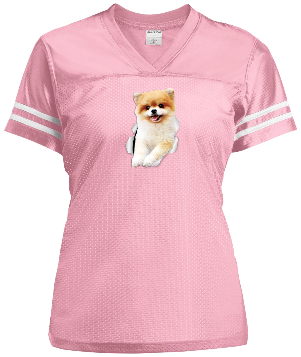 LST307 Sport-Tek Ladies' Replica Jersey - Light Pink/White
