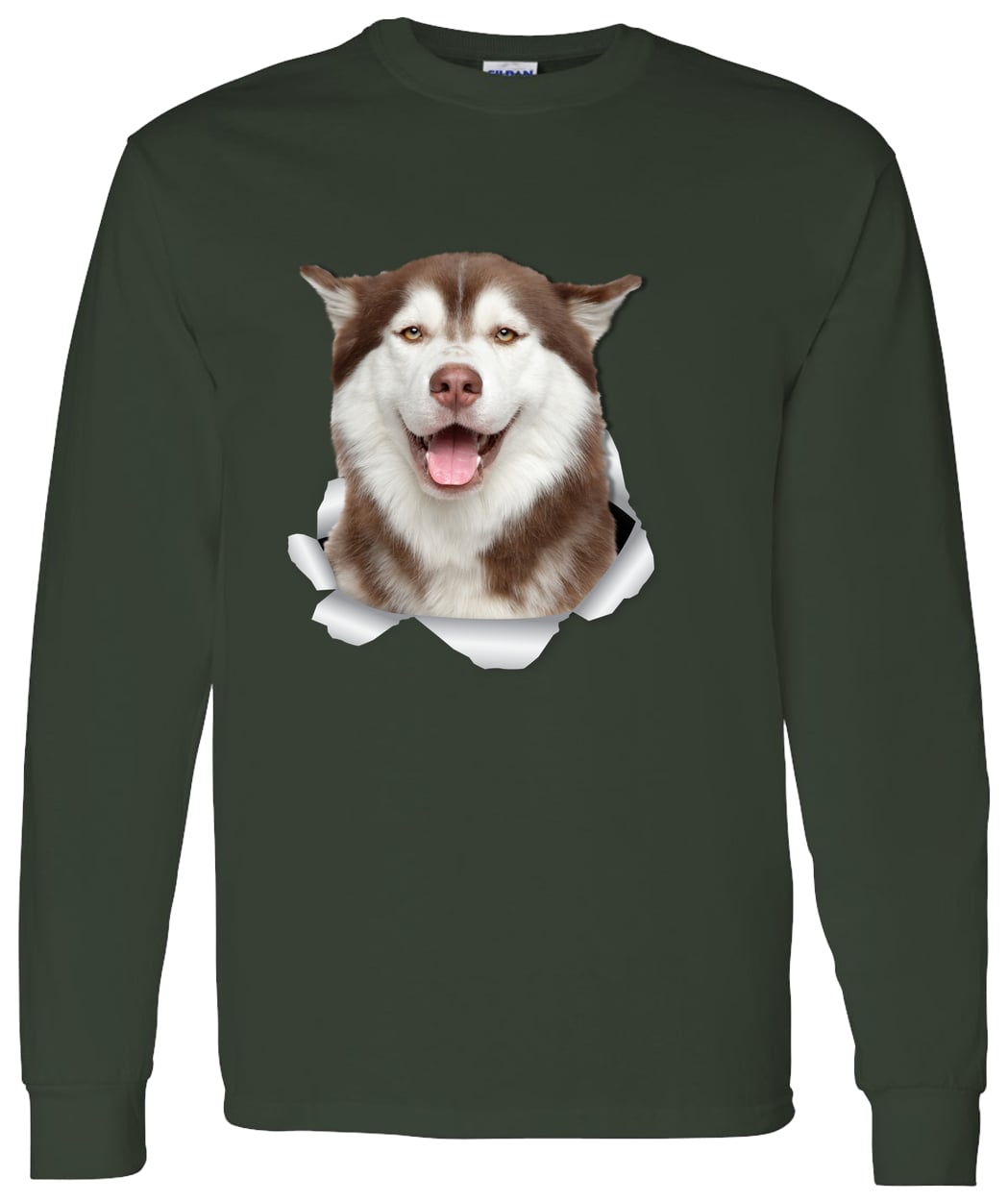 G540 LS T-Shirt 5.3 oz. - Forest Green