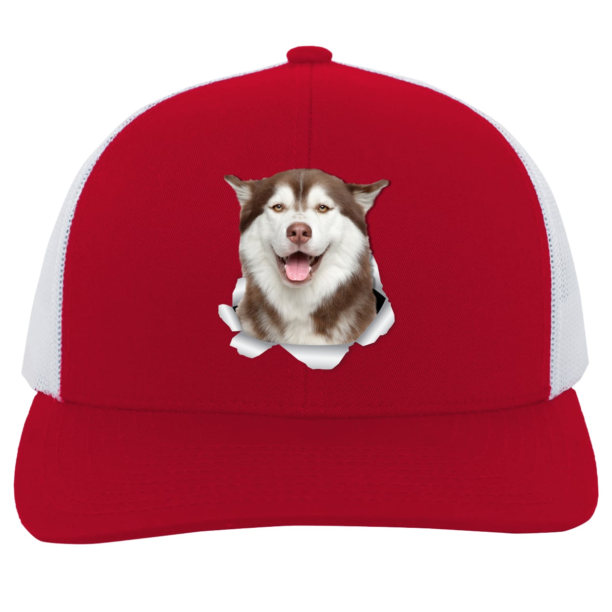 104C Trucker Snap Back - Red/White