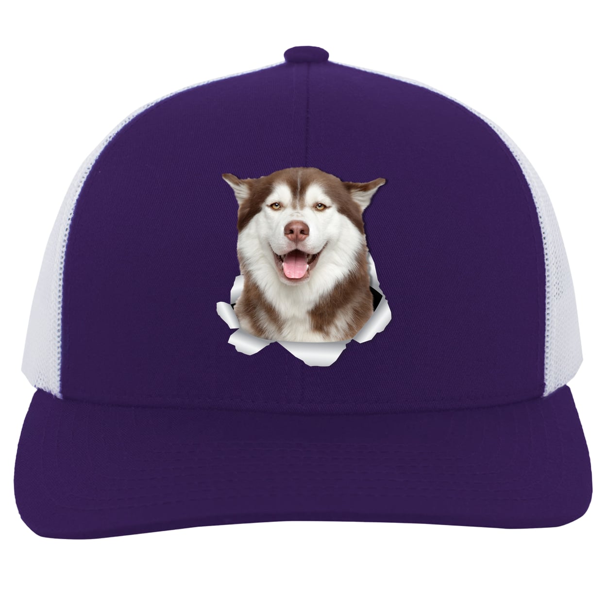 104C Trucker Snap Back - Purple/White
