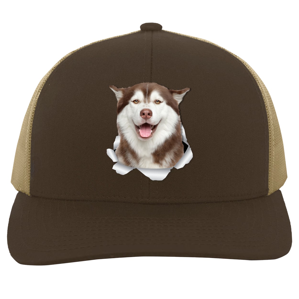 104C Trucker Snap Back - Brown/Khaki
