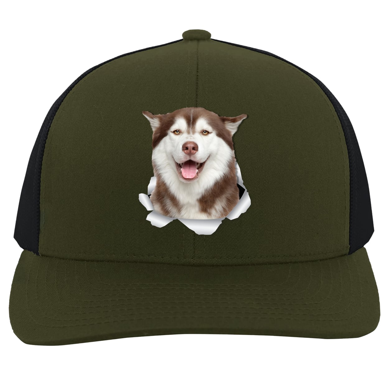 104C Trucker Snap Back - Moss/Charcoal