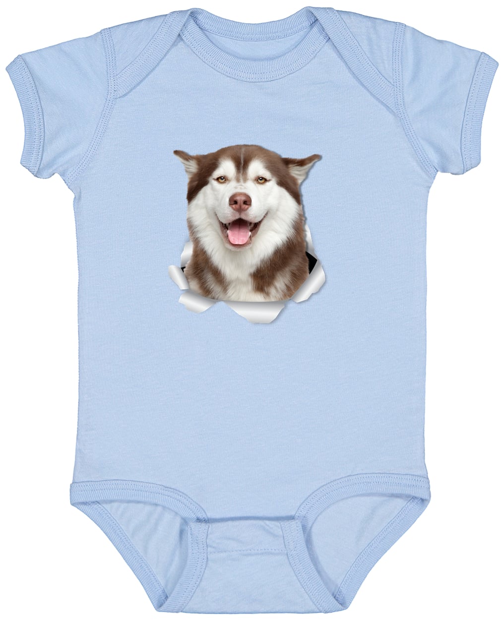 4424 Infant Fine Jersey Bodysuit - Light Blue