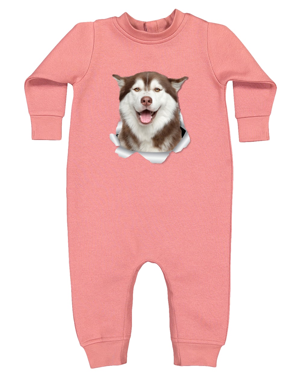 4447 Rabbit Skins Infant Fleece One-Piece Bodysuit - Mauvelous