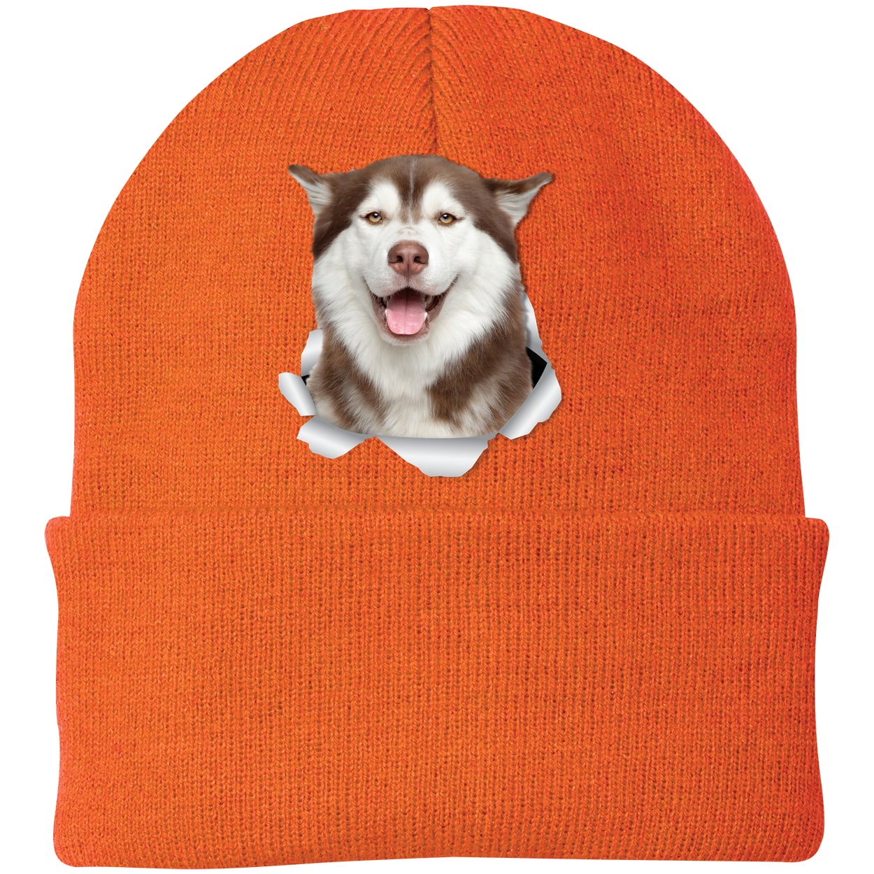 CP90 Port & Company Knit Beanie - Neon Orange