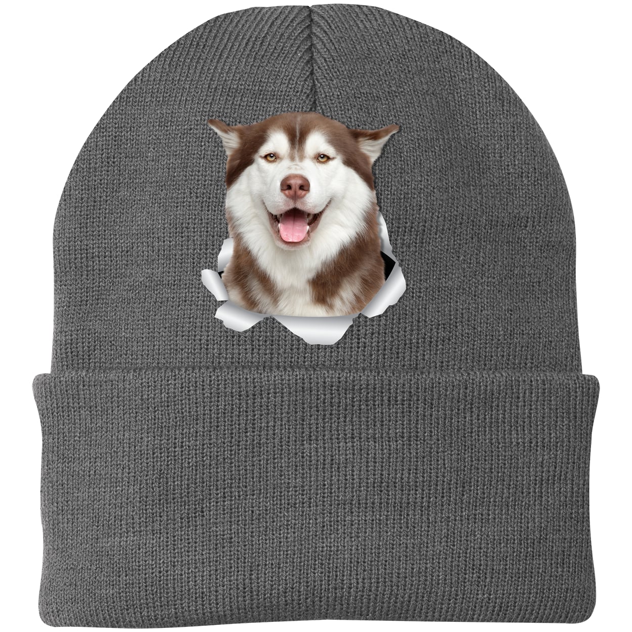 CP90 Port & Company Knit Beanie - Athletic Oxford