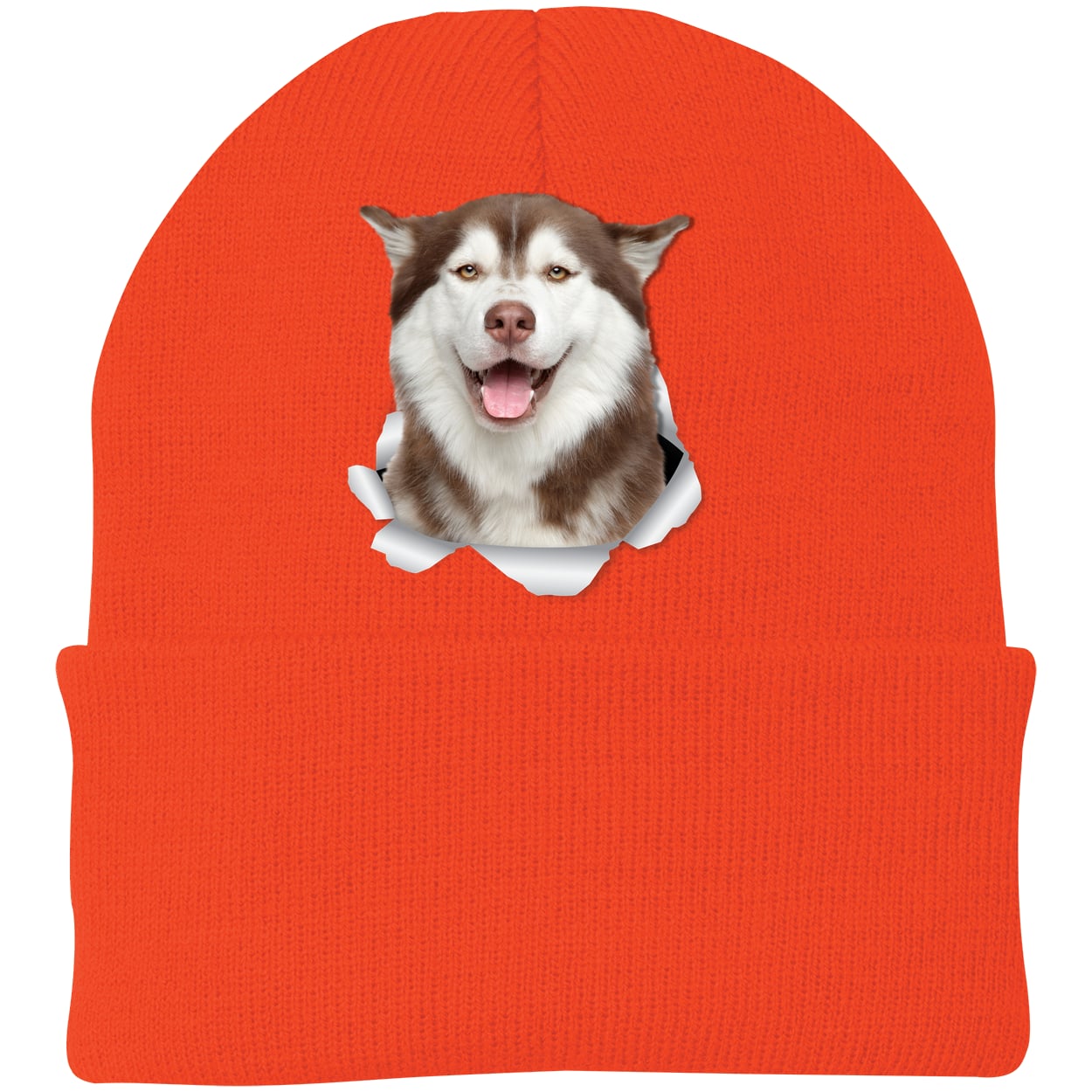CP90 Port & Company Knit Beanie - Athletic Orange