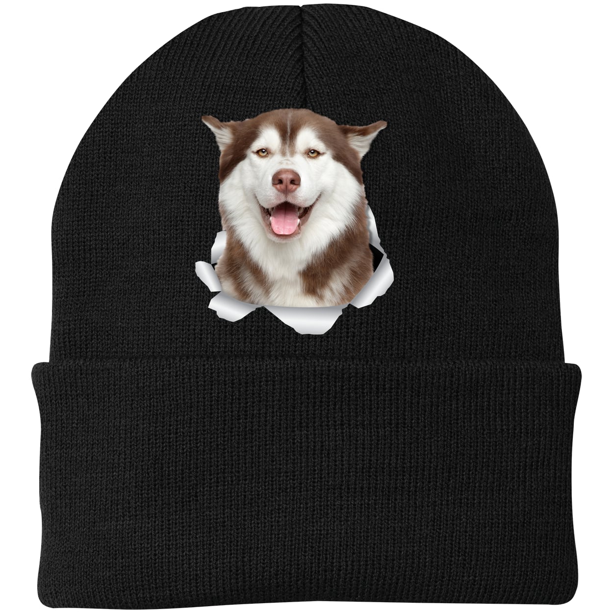 CP90 Port & Company Knit Beanie - Black