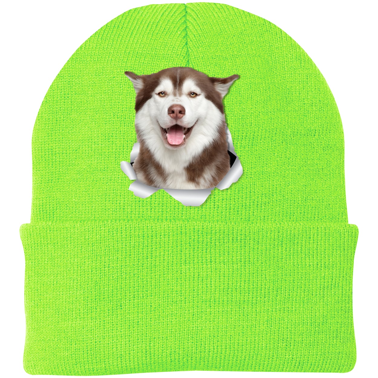 CP90 Port & Company Knit Beanie - Neon Green