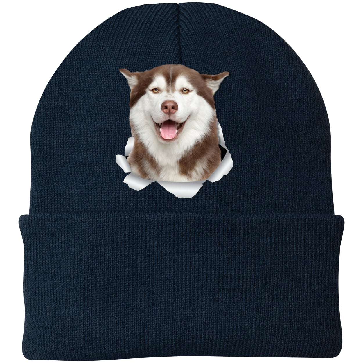 CP90 Port & Company Knit Beanie - Navy