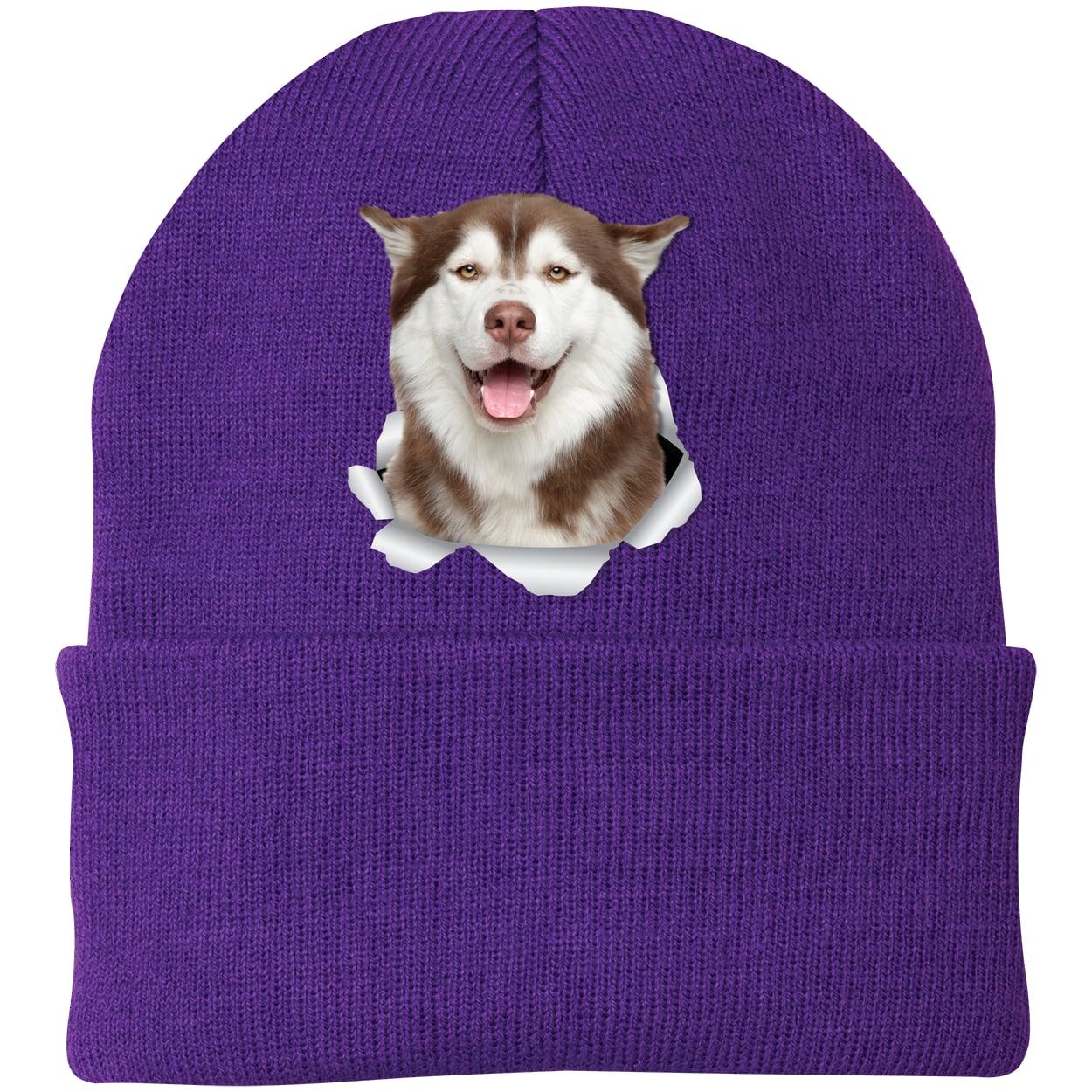 CP90 Port & Company Knit Beanie - Athletic Purple
