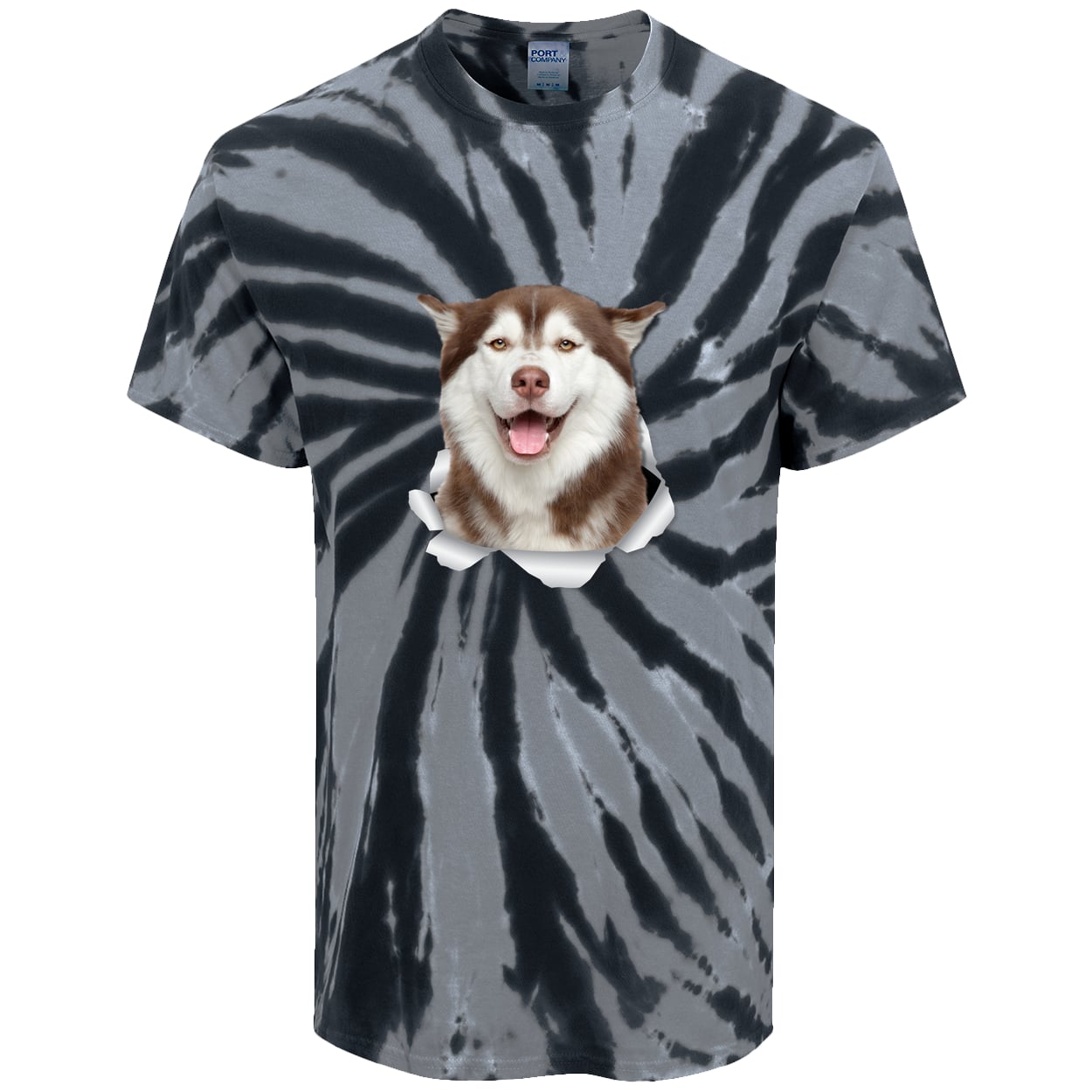 PC147 Port & Company Tie-Dye Tee - Black