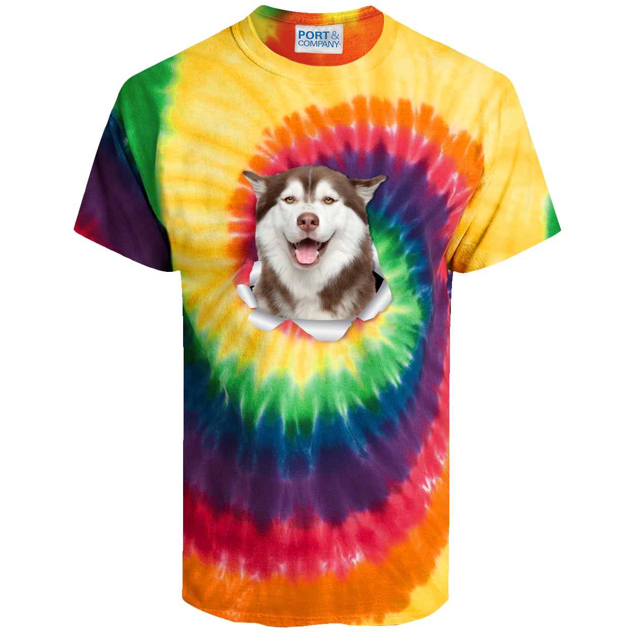 PC147 Port & Company Tie-Dye Tee - Rainbow
