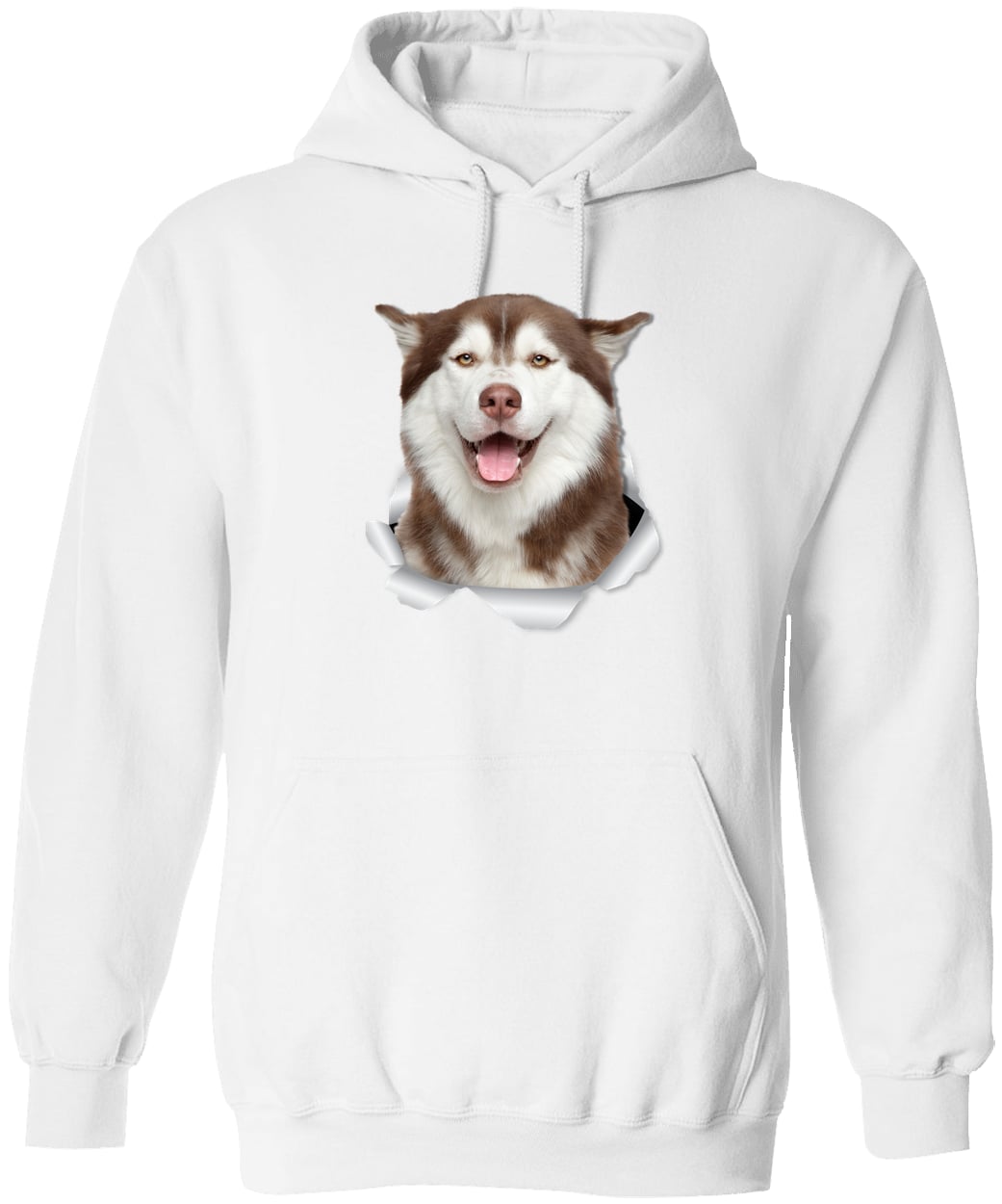 G185 Gildan Pullover Hoodie - White