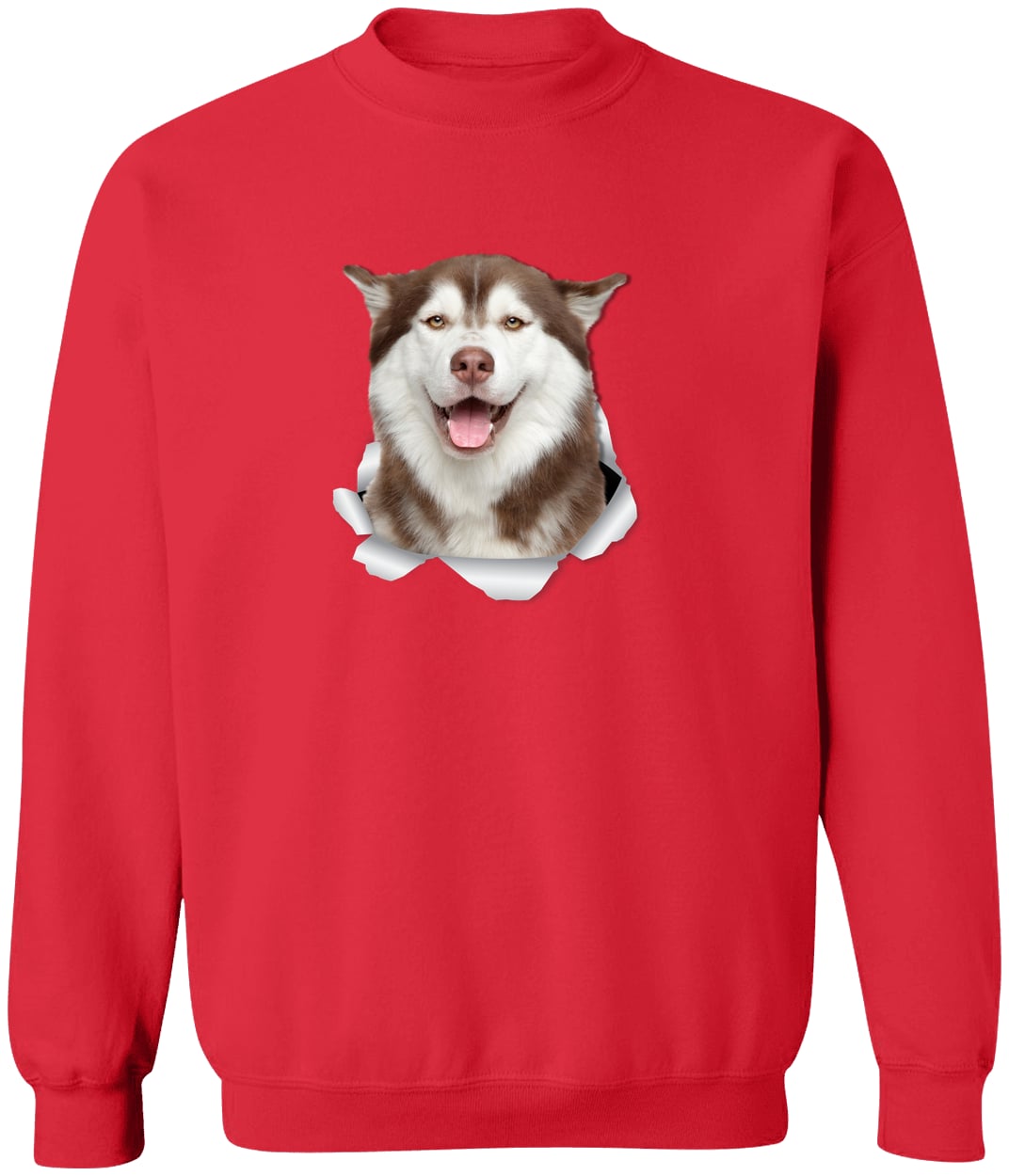 G180 Gildan Crewneck Pullover Sweatshirt - Red