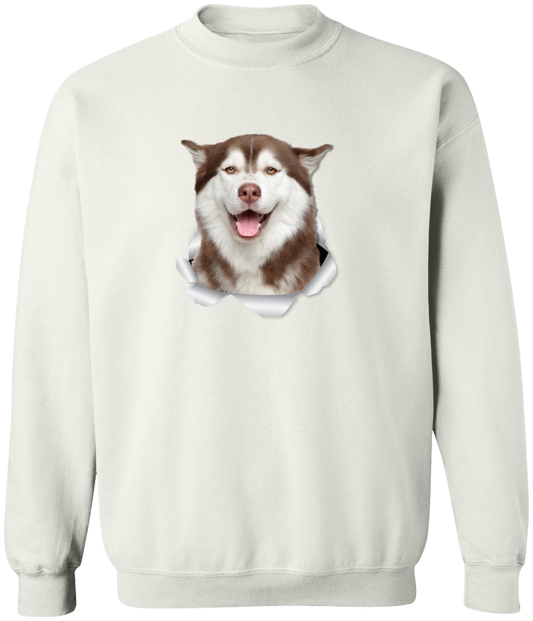 G180 Gildan Crewneck Pullover Sweatshirt - White