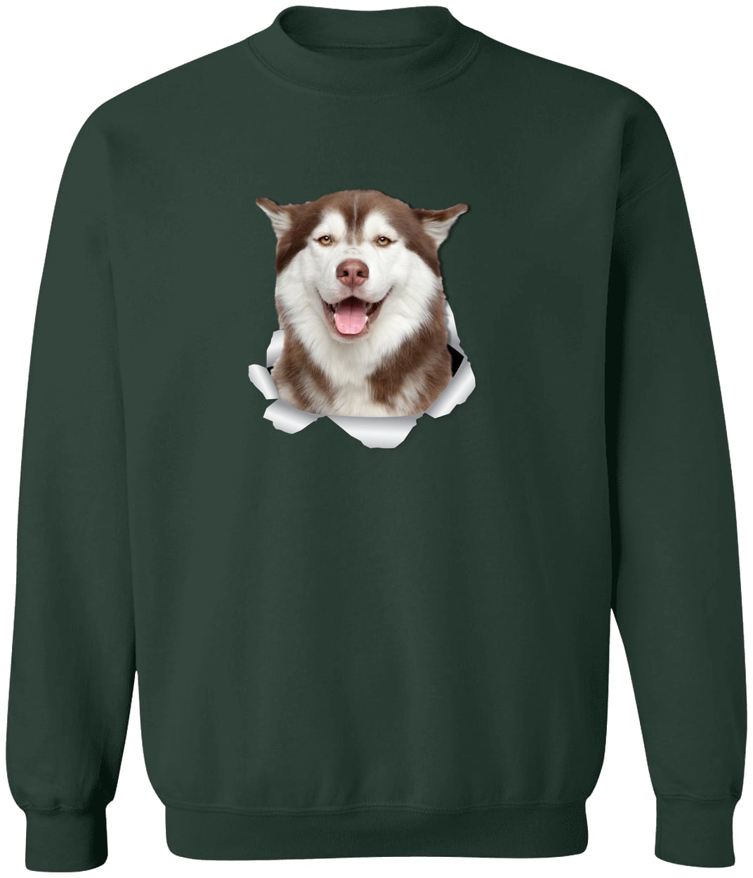G180 Gildan Crewneck Pullover Sweatshirt - Forest Green