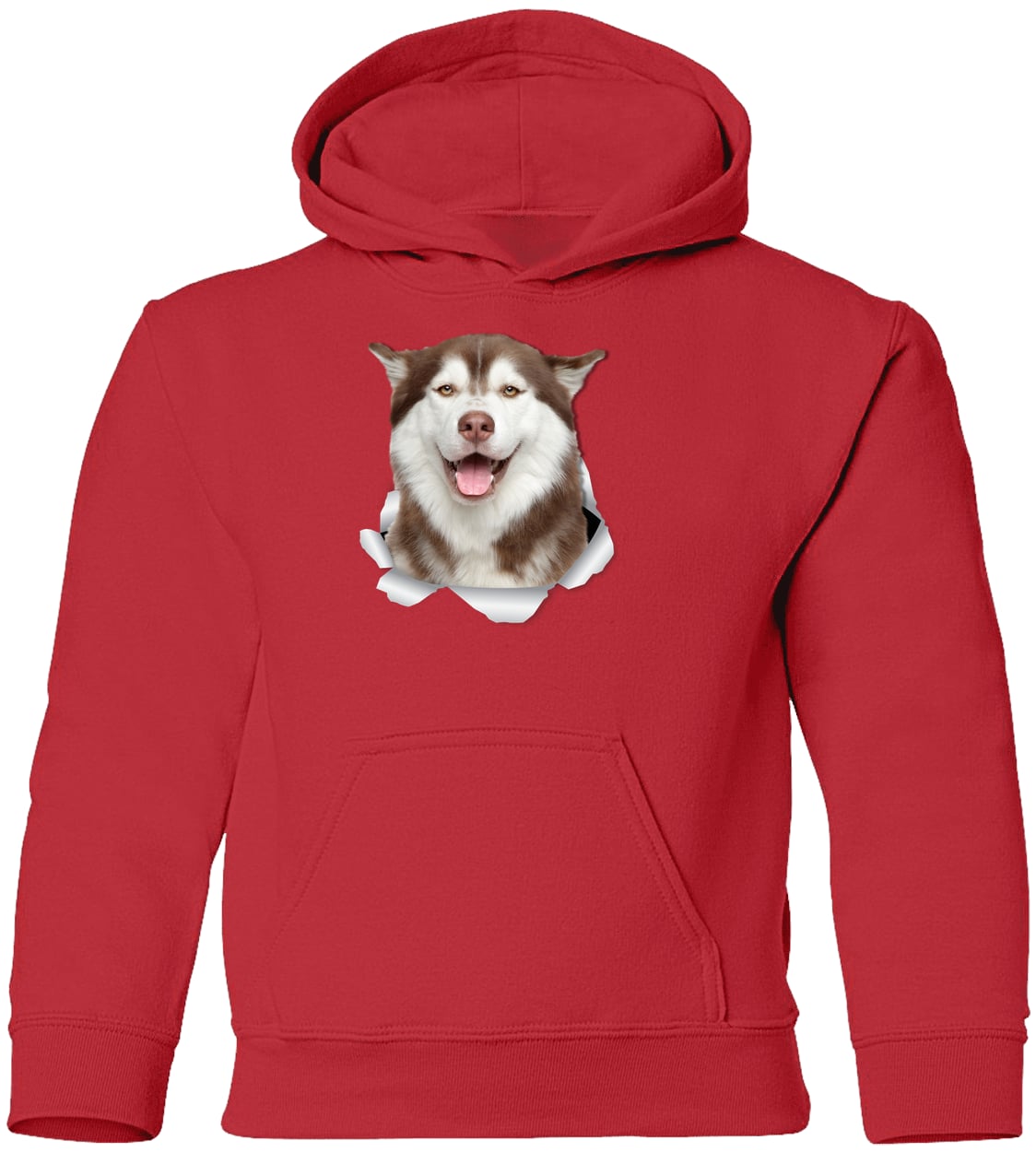 G185B Gildan Youth Pullover Hoodie - Red