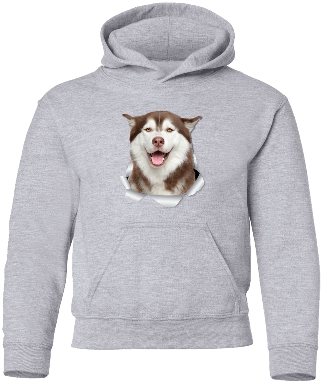 G185B Gildan Youth Pullover Hoodie - Sport Grey