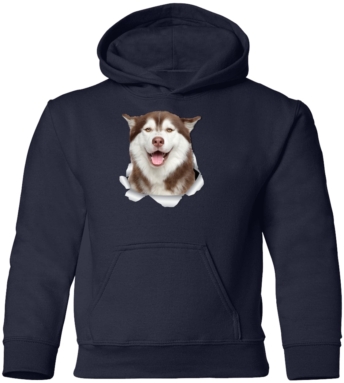 G185B Gildan Youth Pullover Hoodie - Navy