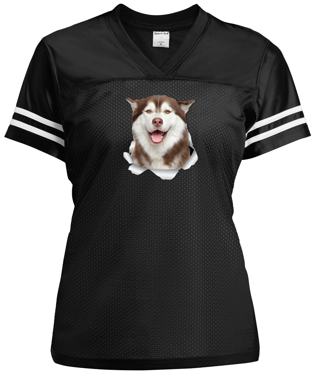 LST307 Sport-Tek Ladies' Replica Jersey - Black/White