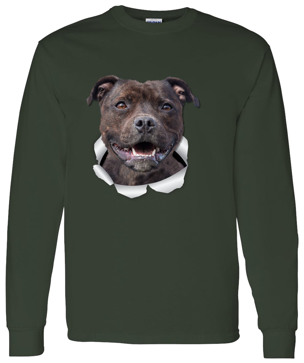 G540 LS T-Shirt 5.3 oz. - Forest Green