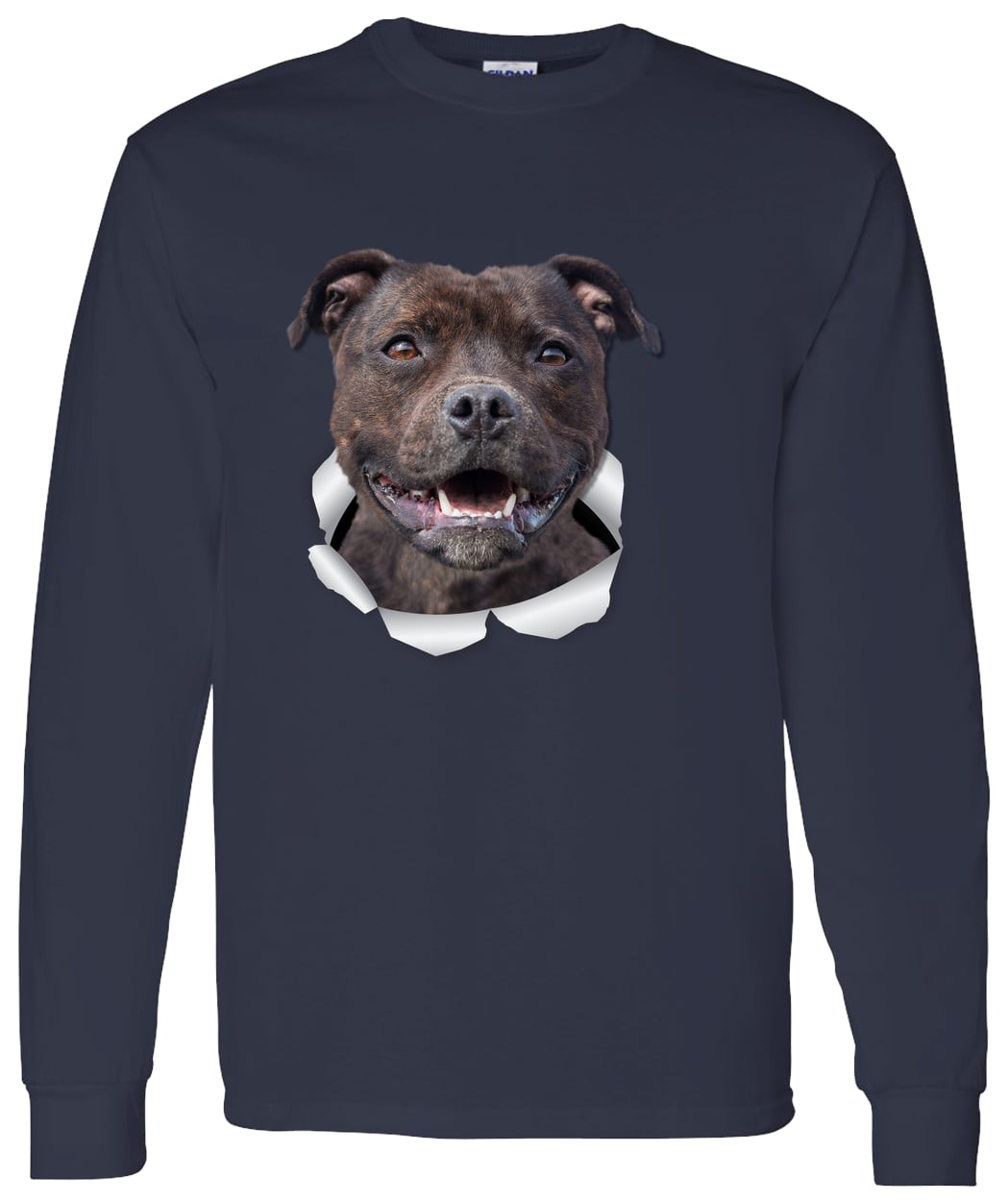 G540 LS T-Shirt 5.3 oz. - Navy