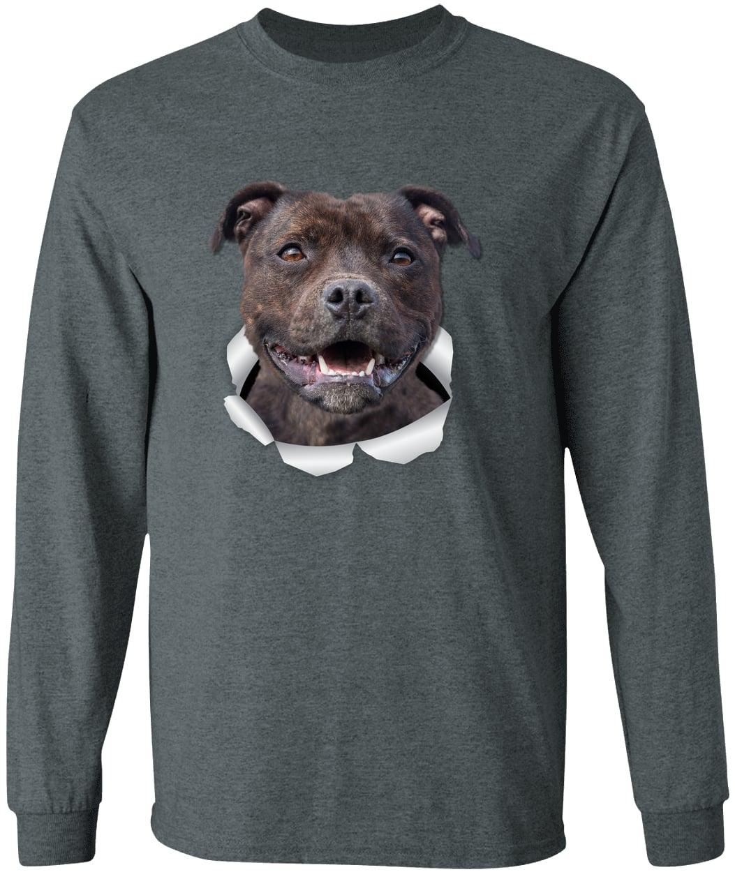 G540 LS T-Shirt 5.3 oz. - Dark Heather