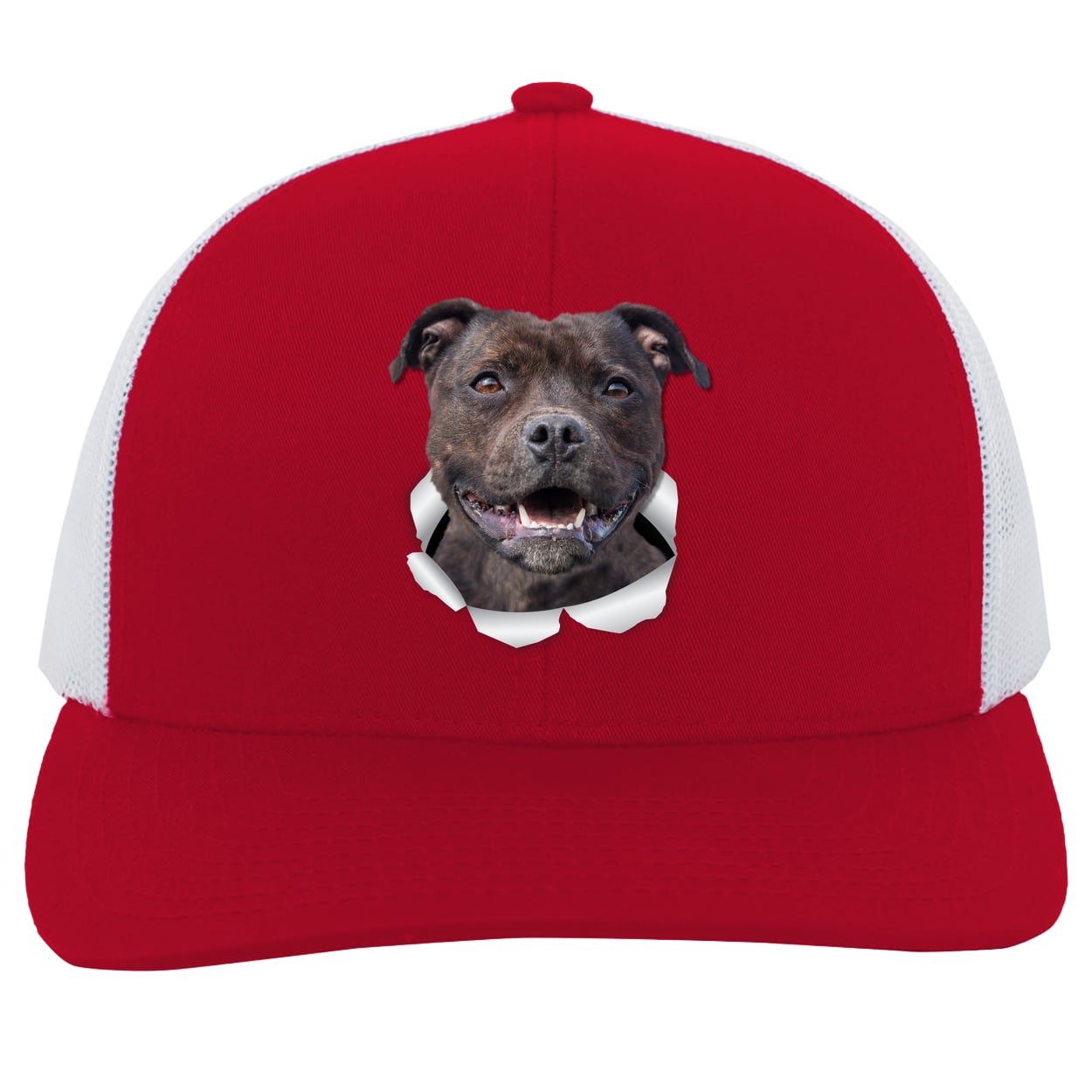 104C Trucker Snap Back - Red/White