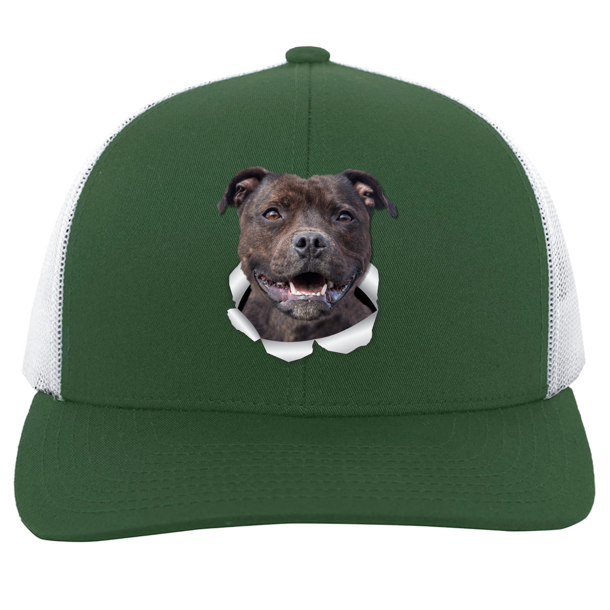 104C Trucker Snap Back - Dark Green/White