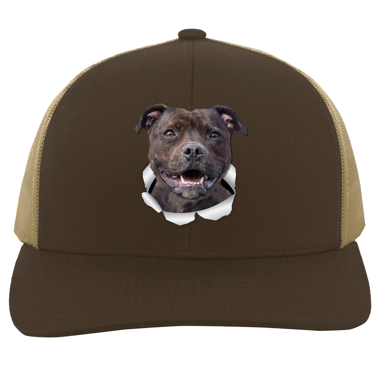 104C Trucker Snap Back - Brown/Khaki