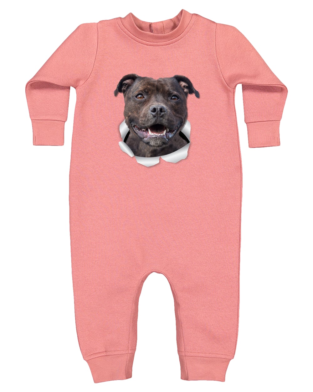 4447 Rabbit Skins Infant Fleece One-Piece Bodysuit - Mauvelous