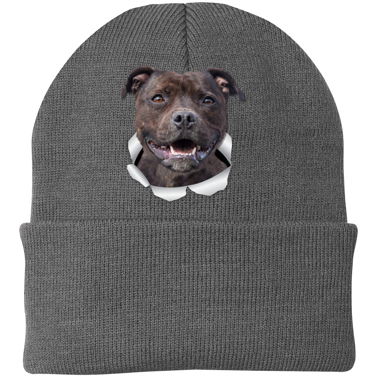 CP90 Port & Company Knit Beanie - Athletic Oxford