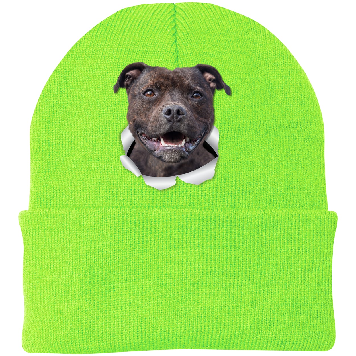 CP90 Port & Company Knit Beanie - Neon Green