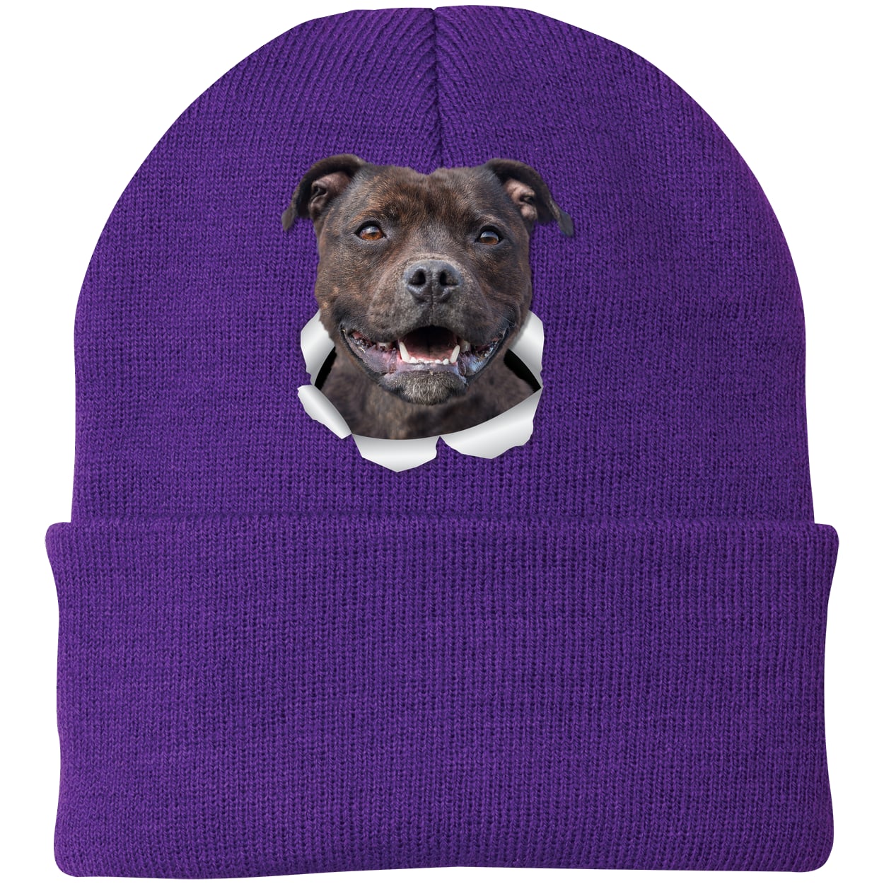 CP90 Port & Company Knit Beanie - Athletic Purple
