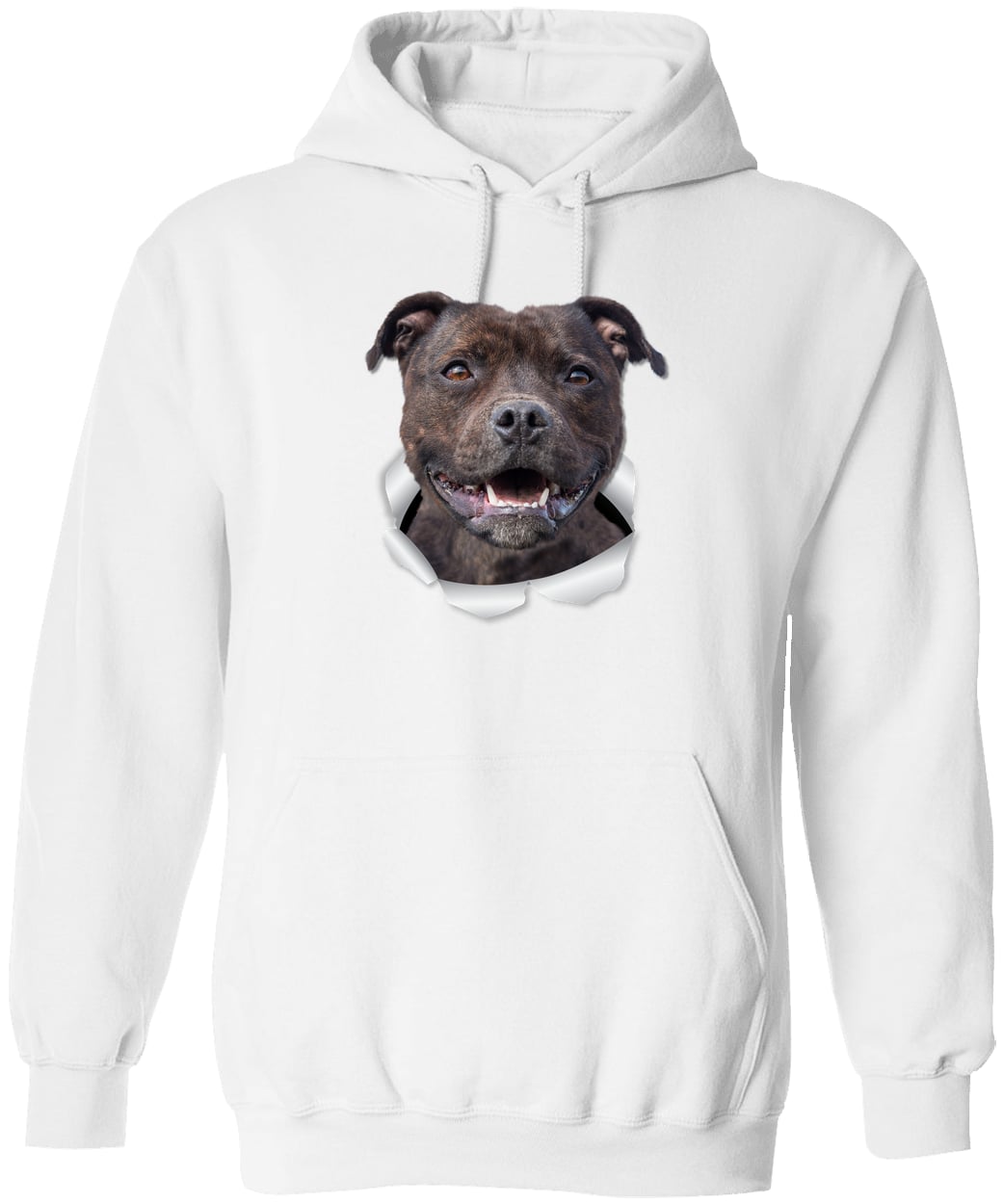 G185 Gildan Pullover Hoodie - White