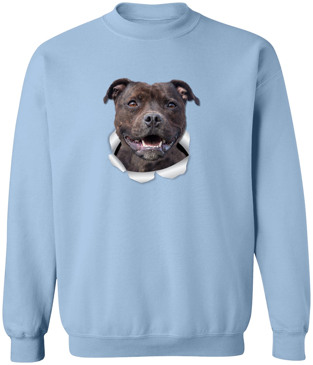 G180 Gildan Crewneck Pullover Sweatshirt - Light Blue