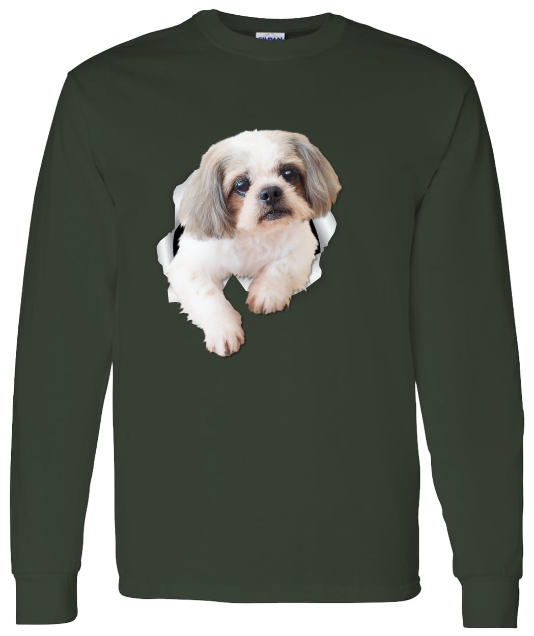 G540 LS T-Shirt 5.3 oz. - Forest Green