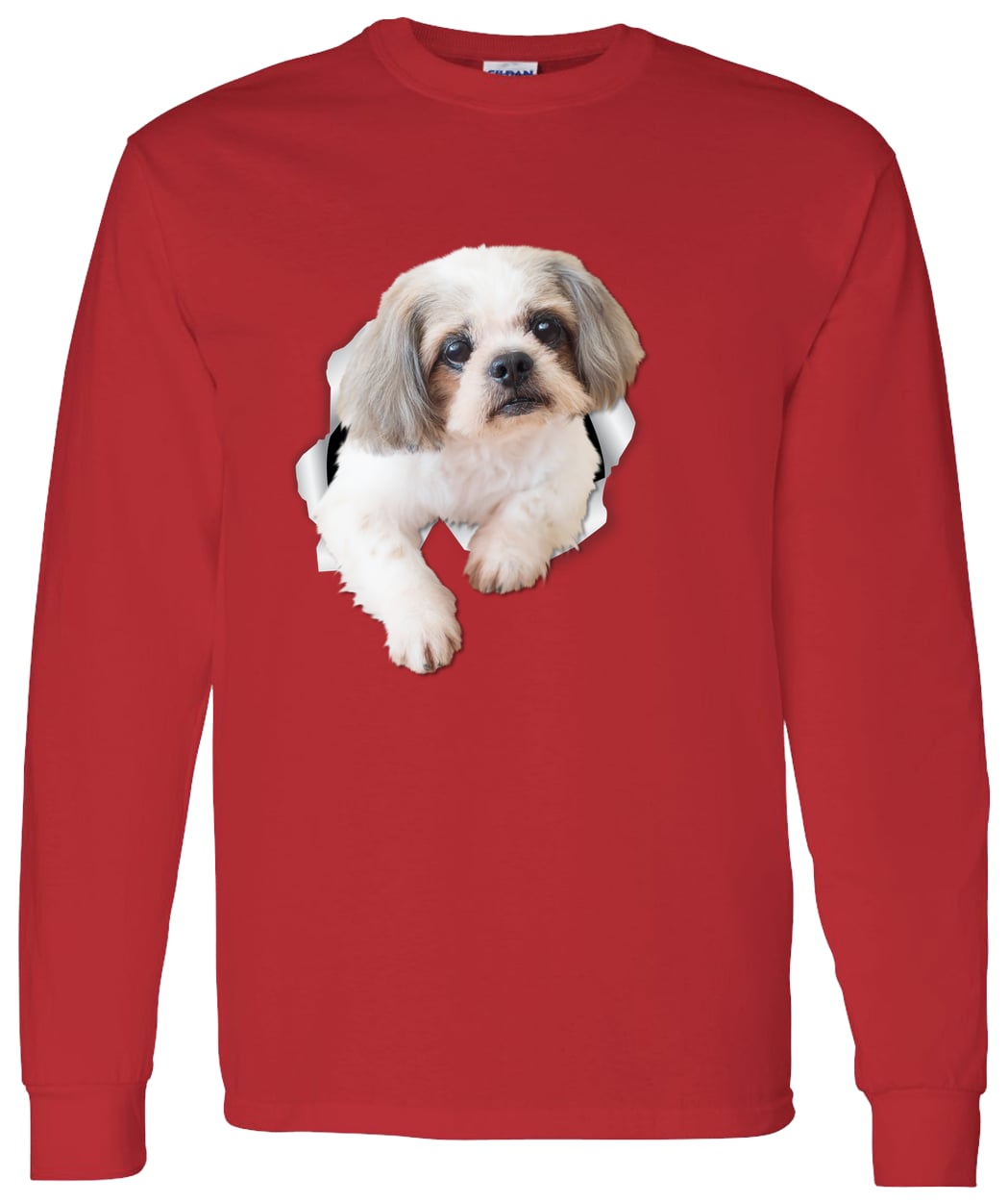 G540 LS T-Shirt 5.3 oz. - Red