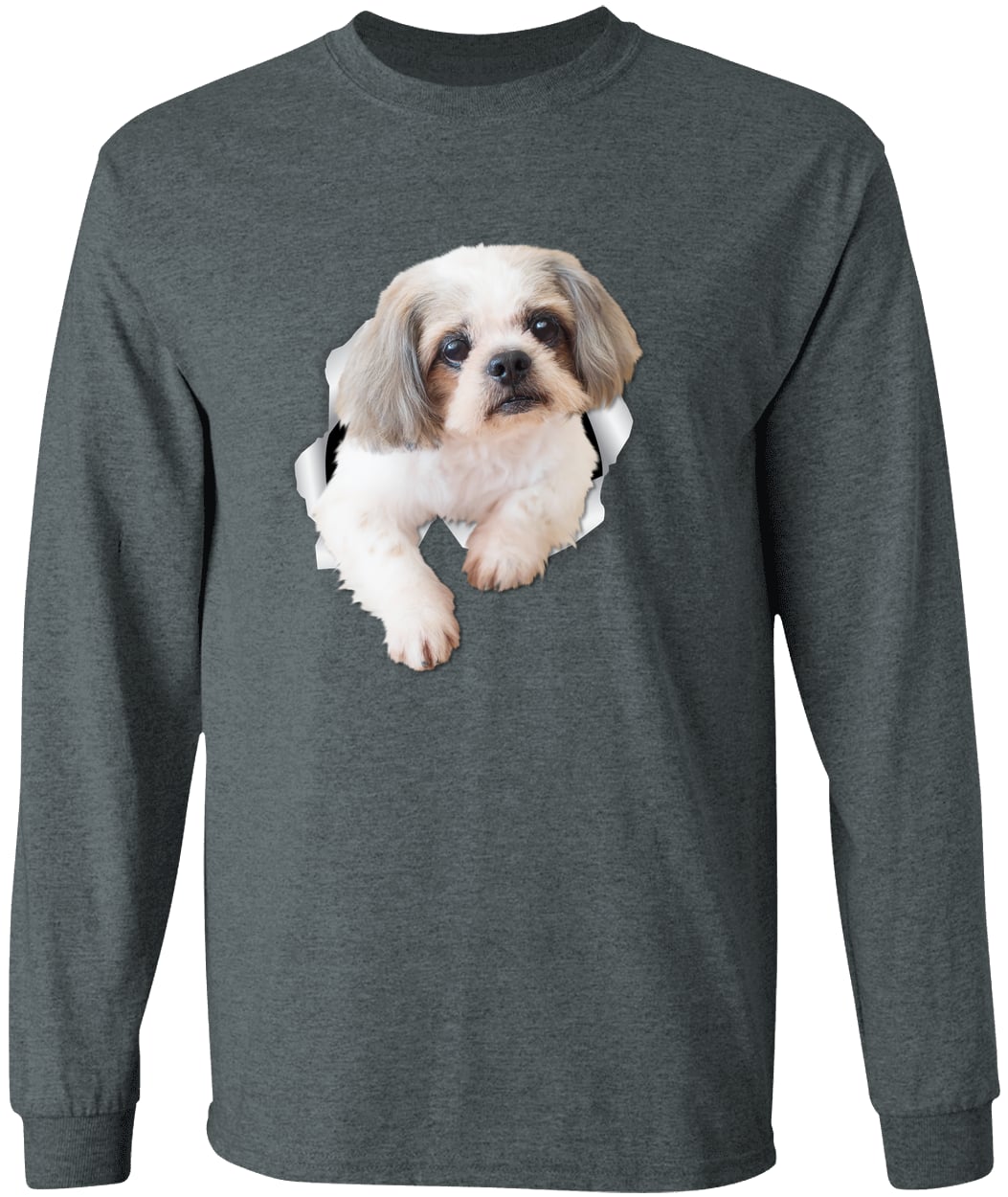 G540 LS T-Shirt 5.3 oz. - Dark Heather