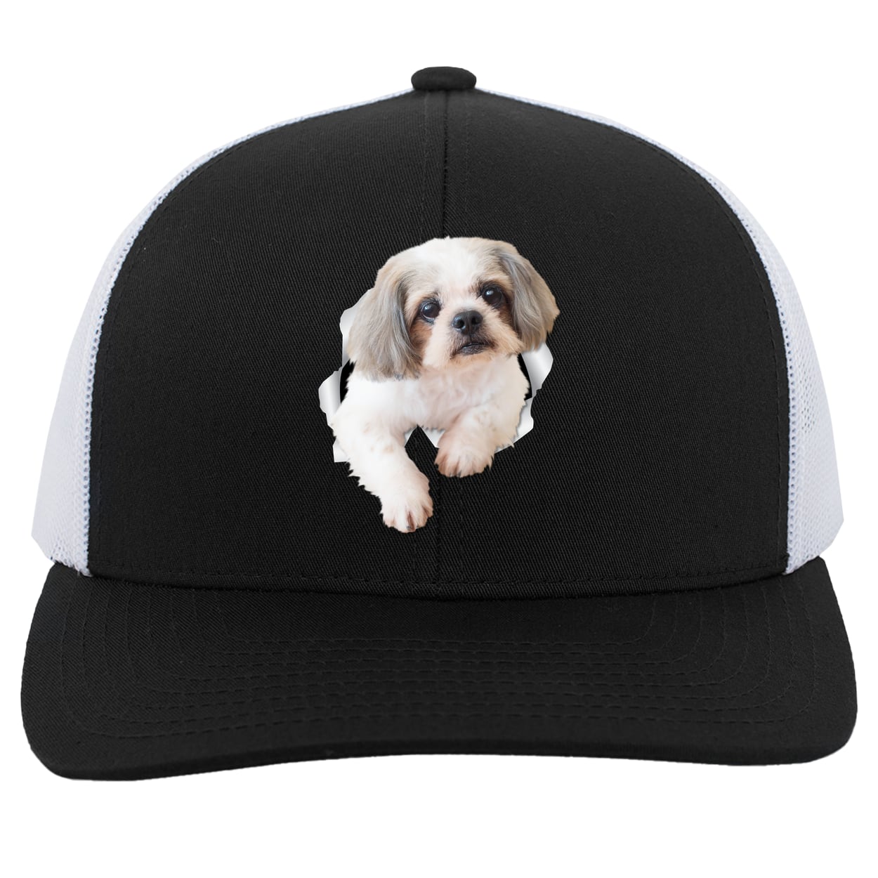 104C Trucker Snap Back - Black/White