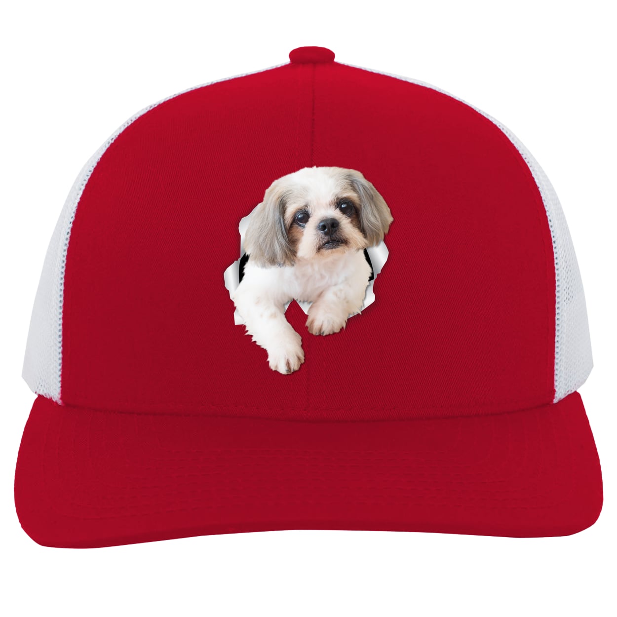 104C Trucker Snap Back - Red/White