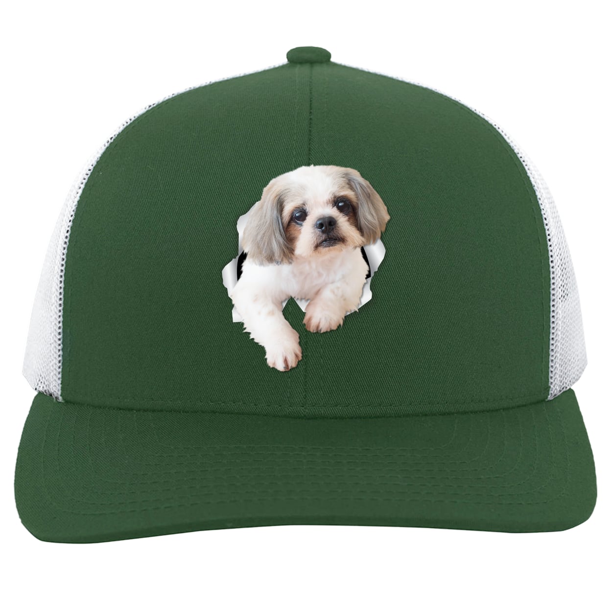 104C Trucker Snap Back - Dark Green/White