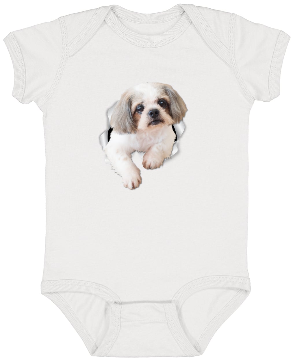 4424 Infant Fine Jersey Bodysuit - White