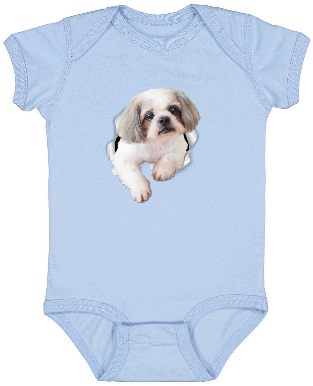 4424 Infant Fine Jersey Bodysuit - Light Blue